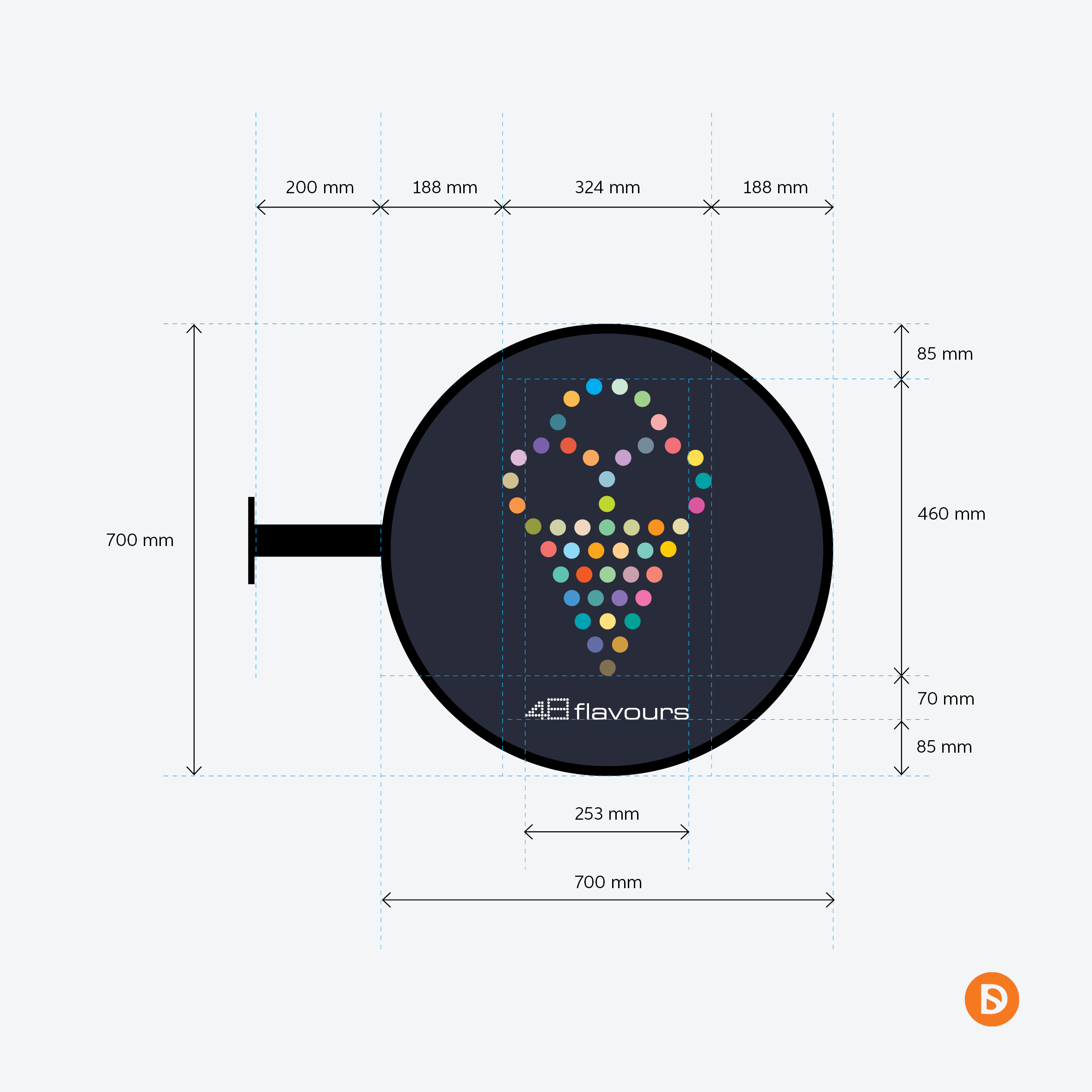48 Flavours - Brand Identity - Saunders Design Group