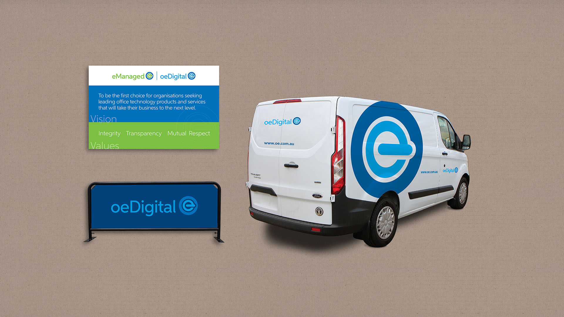oeDigital Logo and Brand Design - Saunders Design Group