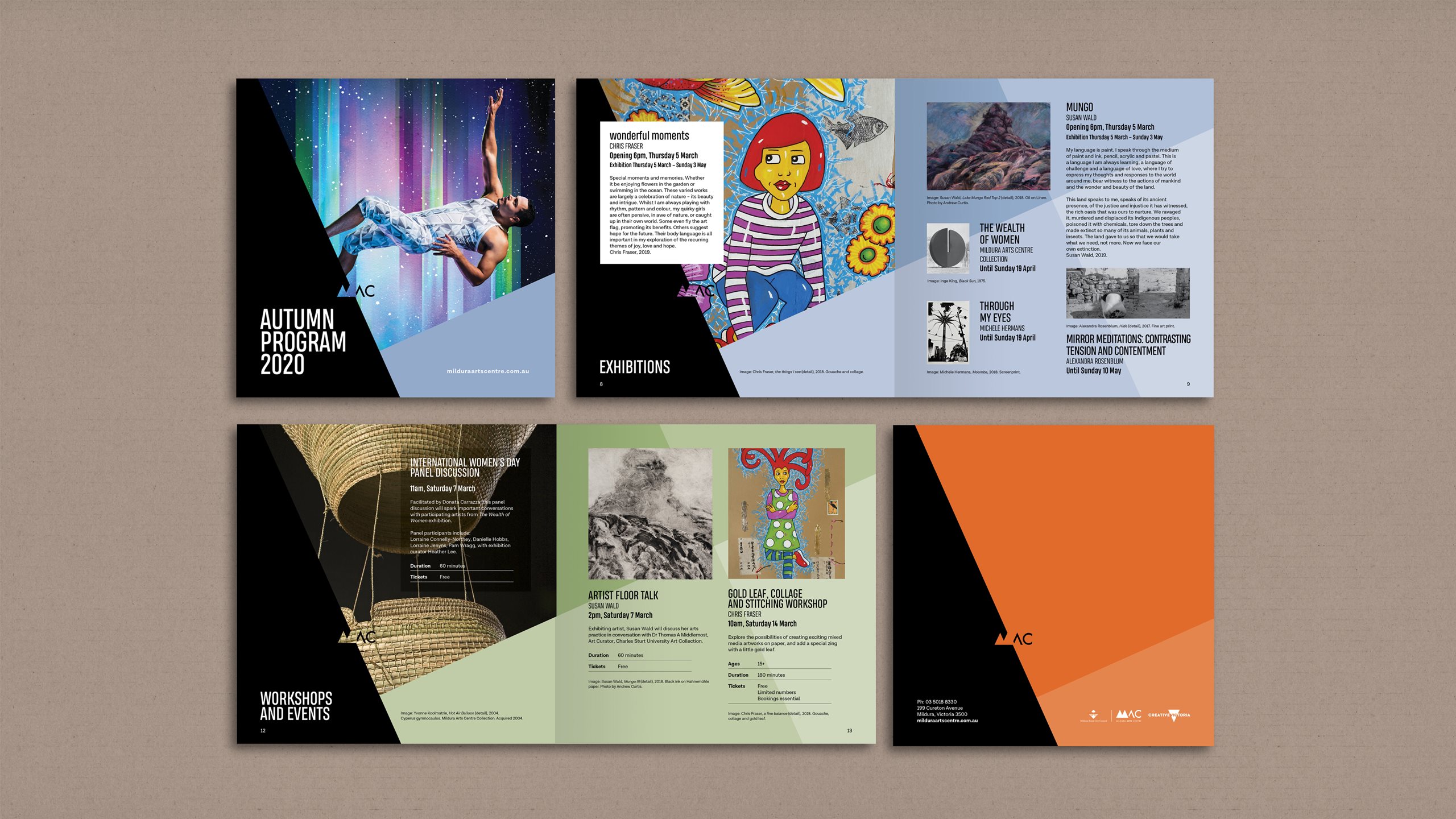 Mildura Arts Centre Branding and Print Design - Saunders Design Group