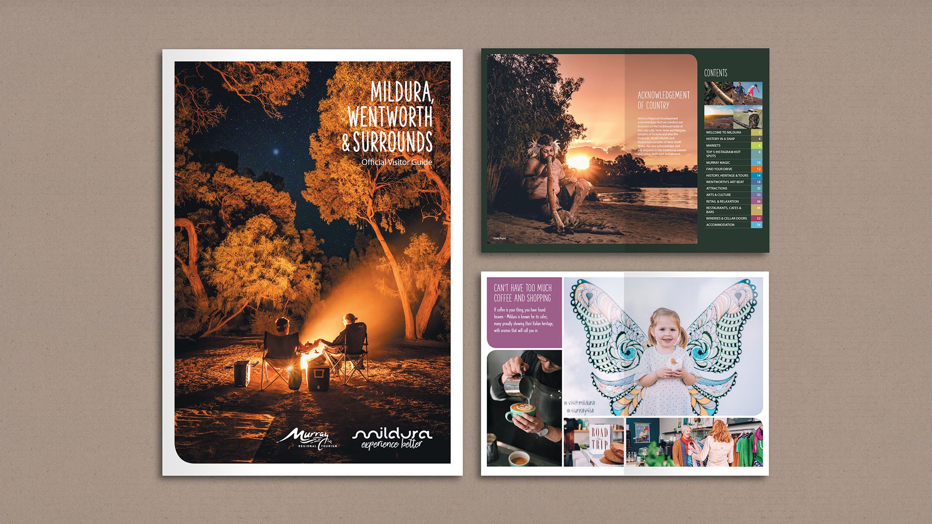 Mildura and Wentworth Visitors Guide Design - Saunders Design Group