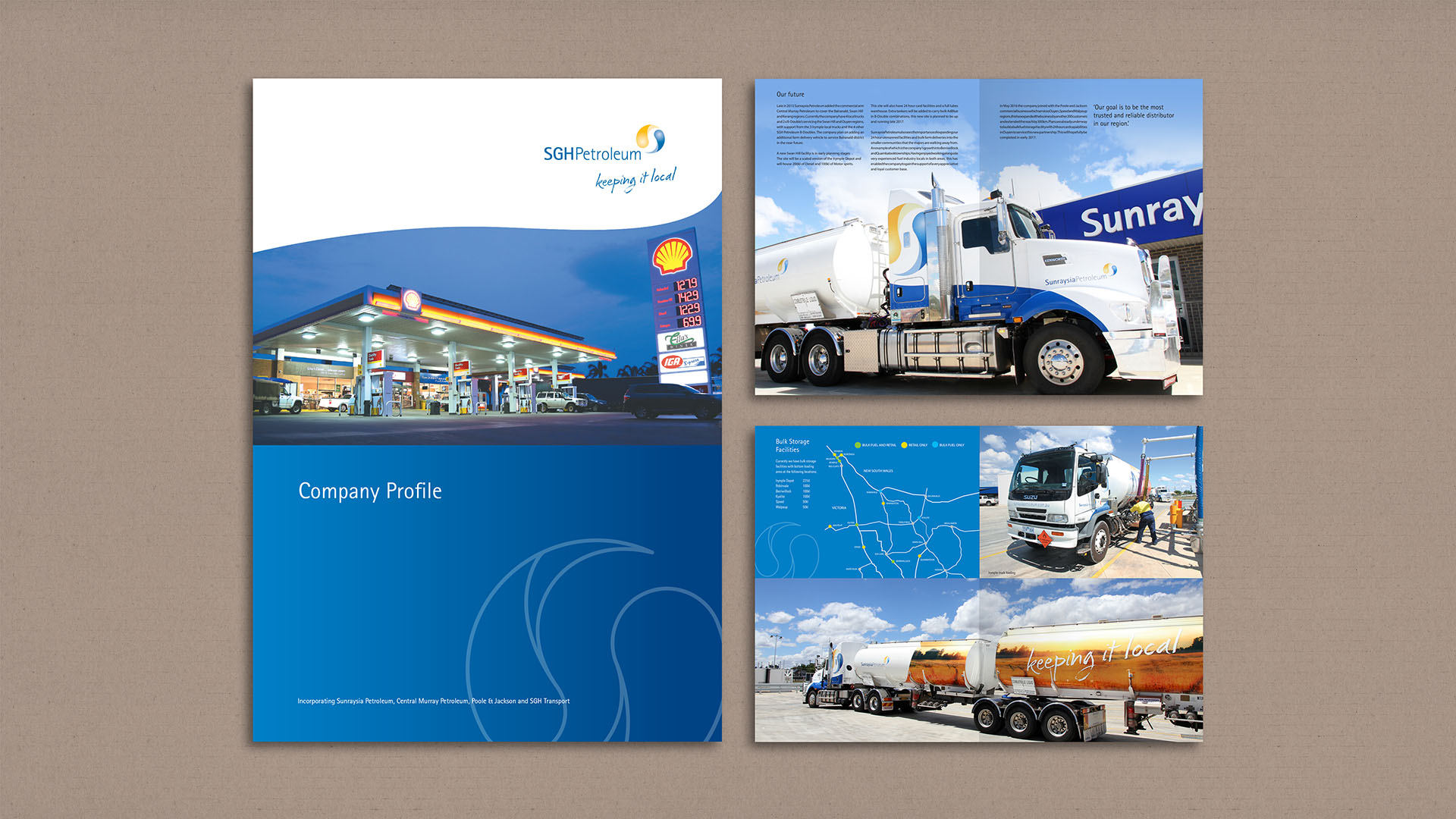 Sunraysia Petroleum Print Design - Saunders Design Group