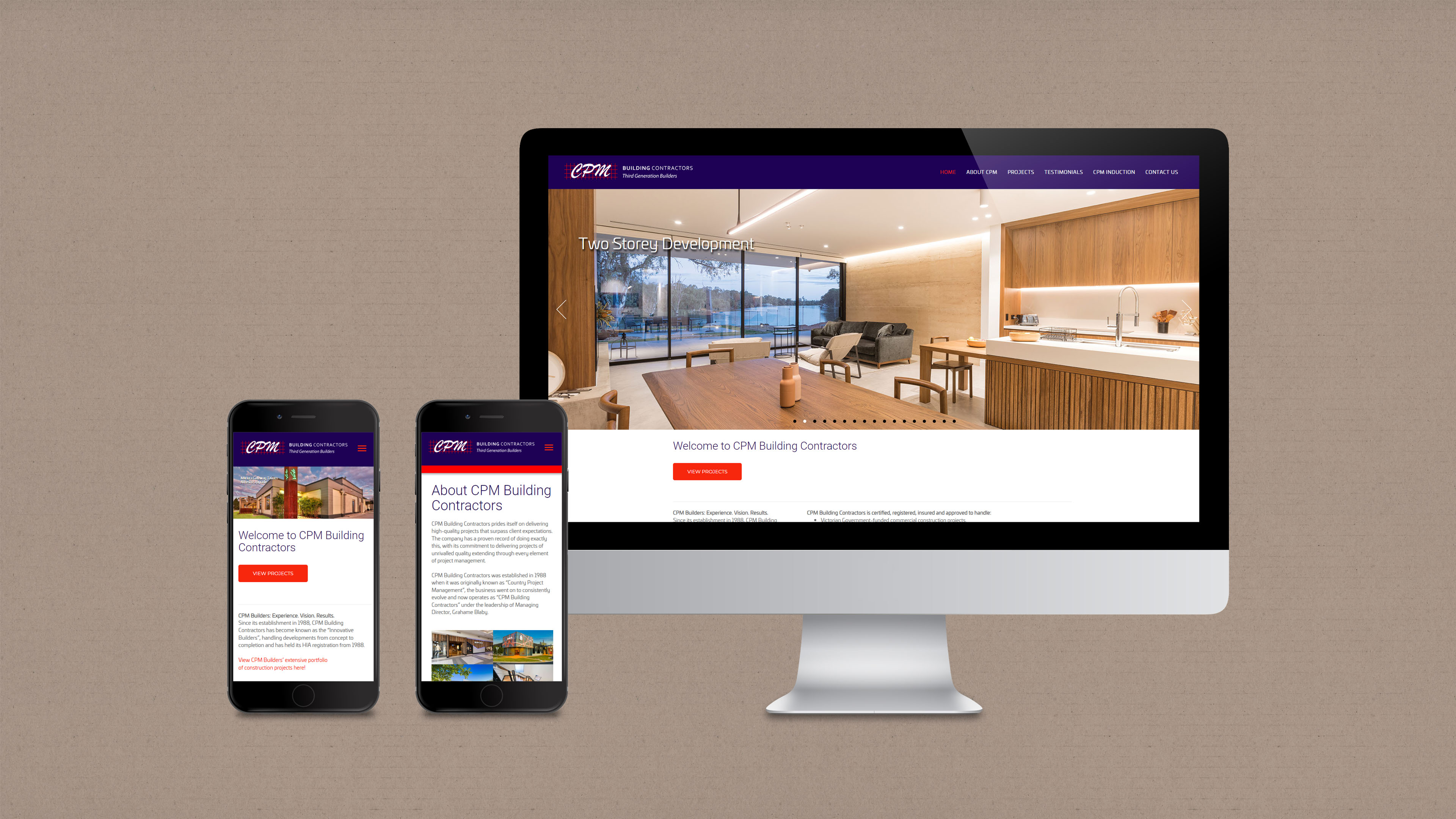 CPM Builders Website Design - Saunders Design Group