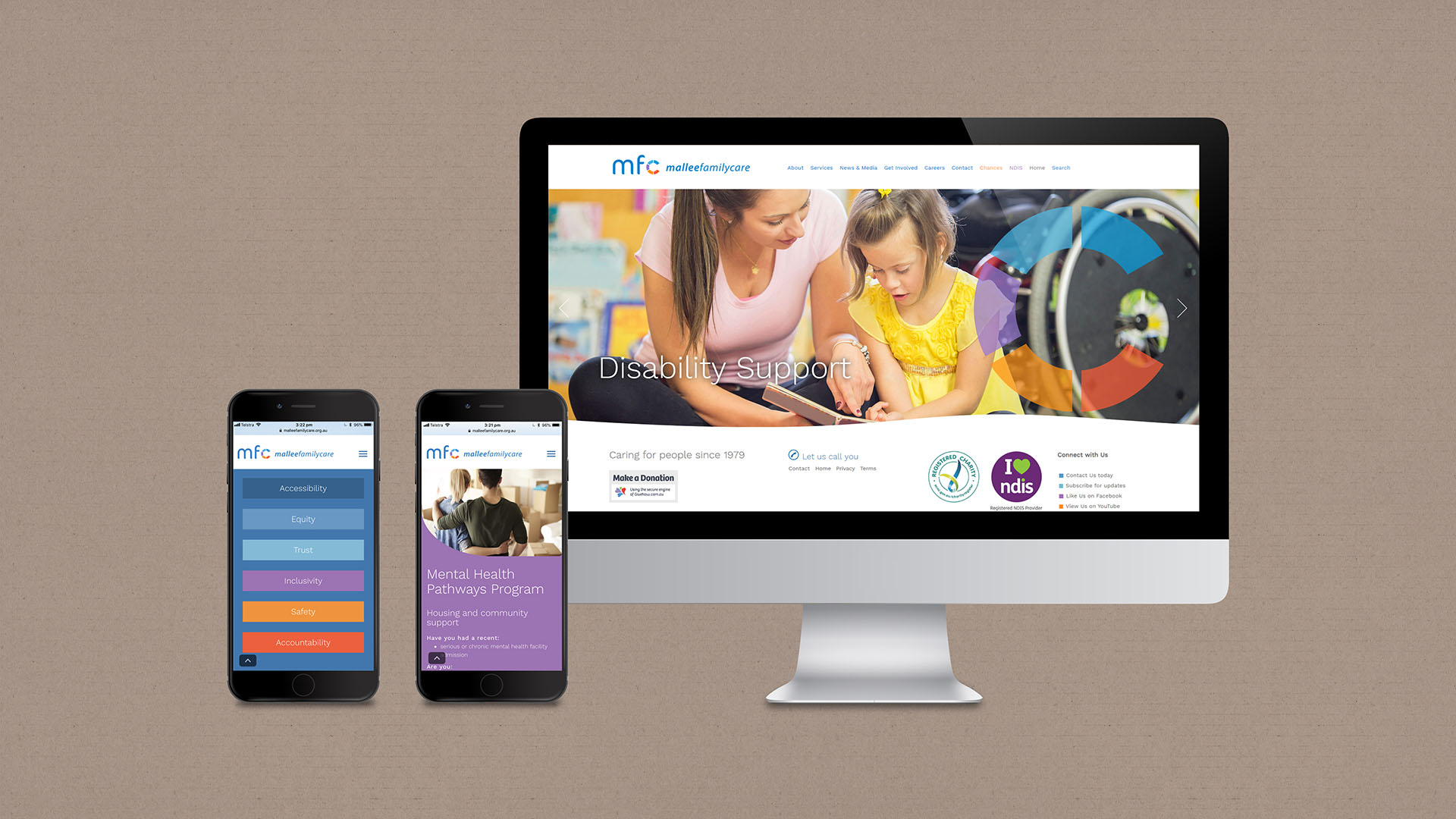Mallee Family Care Website Design - Saunders Design Group