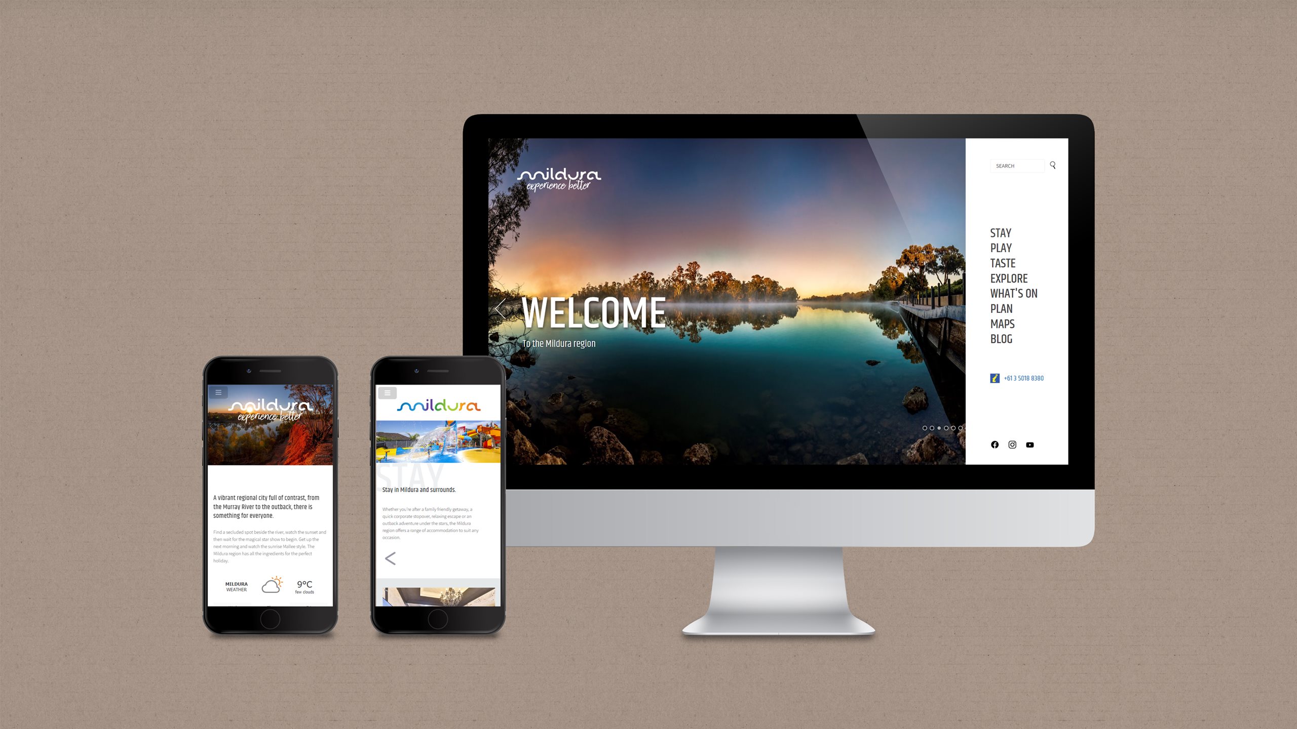 Visit Mildura Website Design - Saunders Design Group